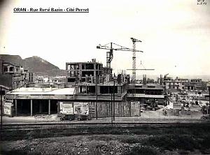 Oran - Rue Rene Bazin - Cite Perret en construction